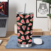 Watermelon Watercolor Print Pattern Tumbler-grizzshop