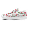 Watermelon White Summer Print Pattern Skate Shoes-grizzshop