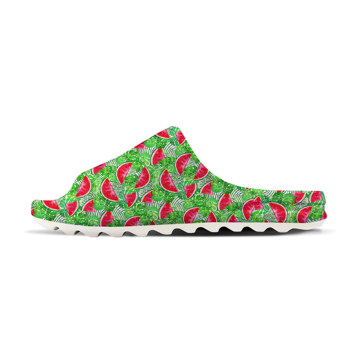 Watermelon Aloha Tropical Print Pattern Sandals-grizzshop