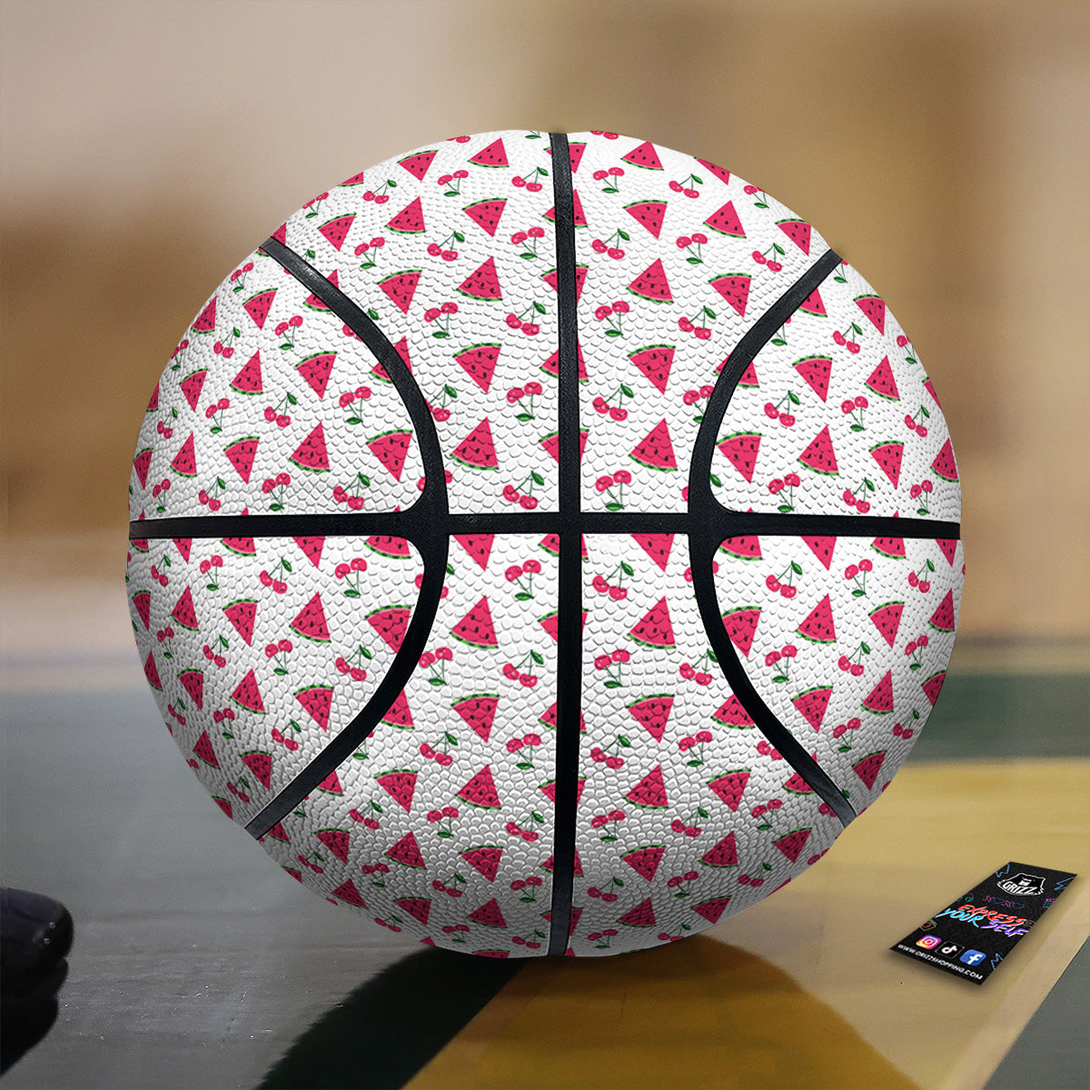 Watermelon Cute Berry Print Pattern Basketball