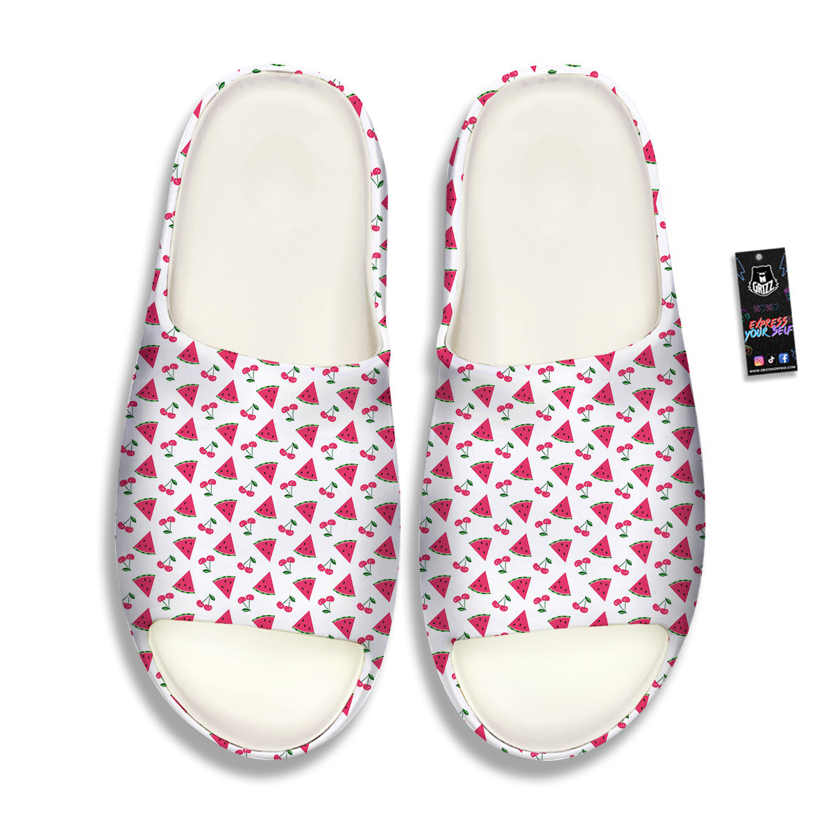 Watermelon Cute Berry Print Pattern Sandals-grizzshop