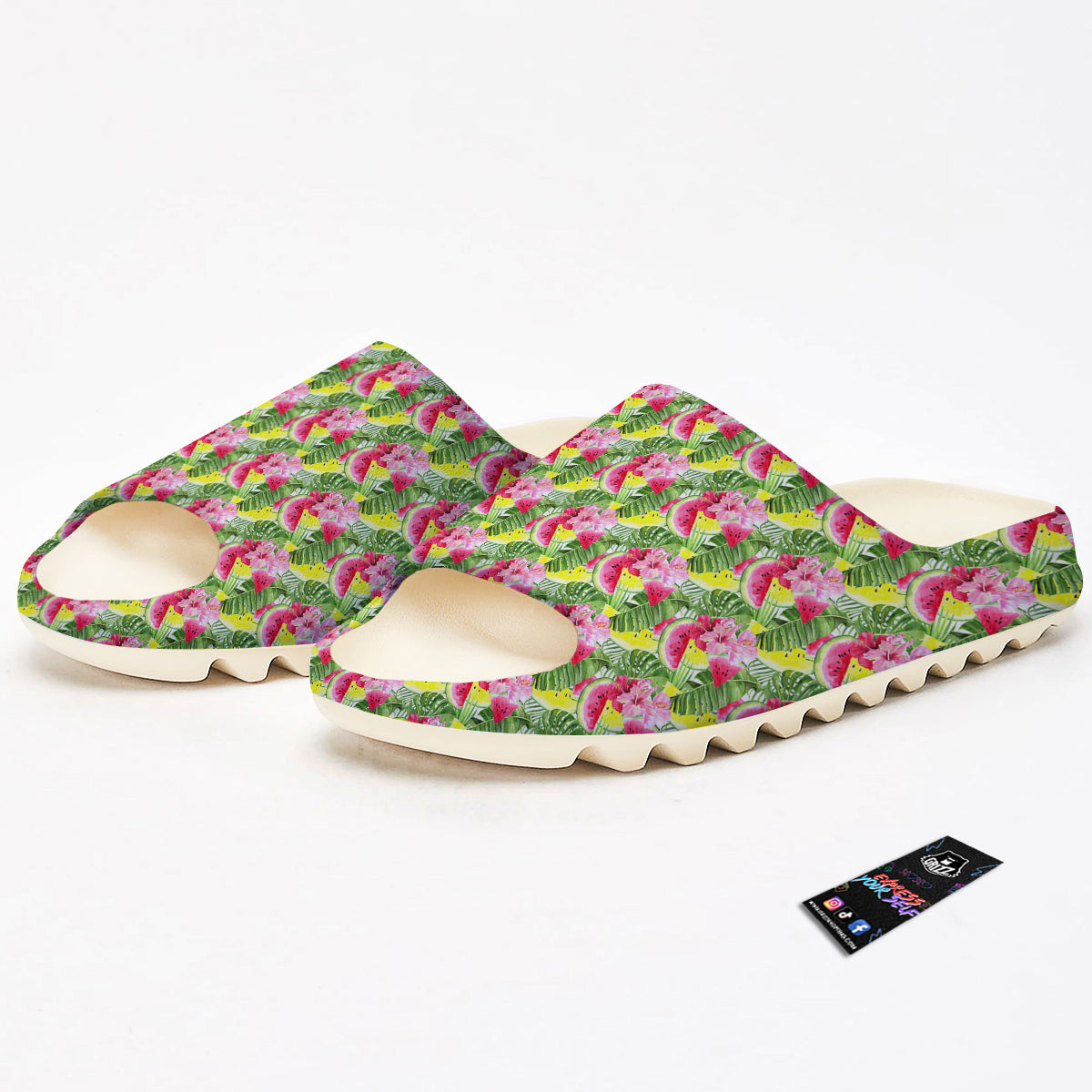 Watermelon Cute Tropical Print Pattern Sandals-grizzshop