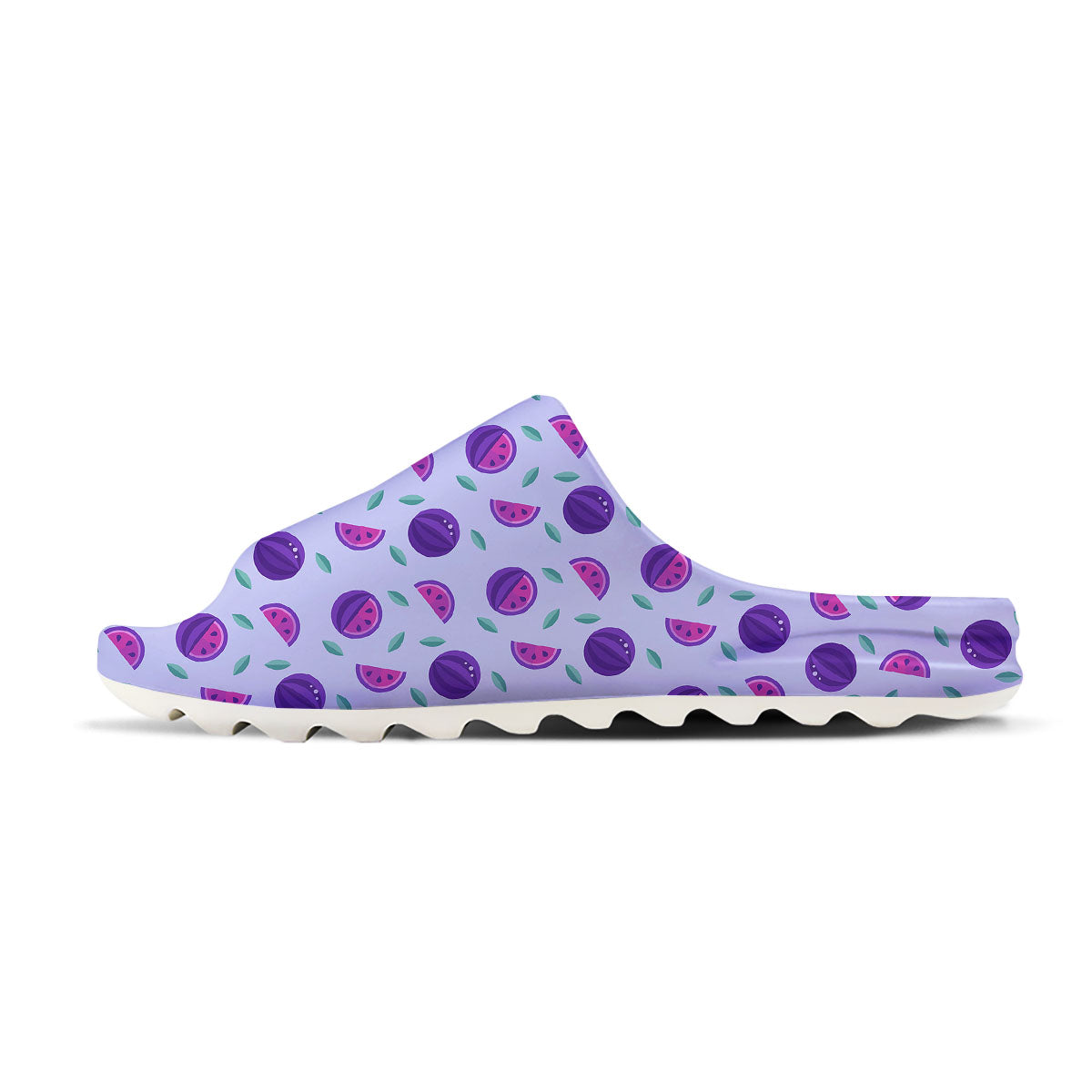 Watermelon Fancy Purple Print Pattern Sandals-grizzshop