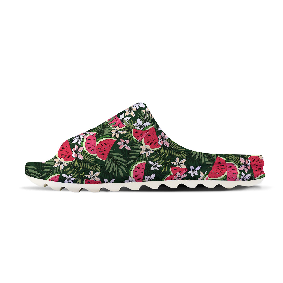 Watermelon Leaves Tropical Print Pattern Sandals-grizzshop