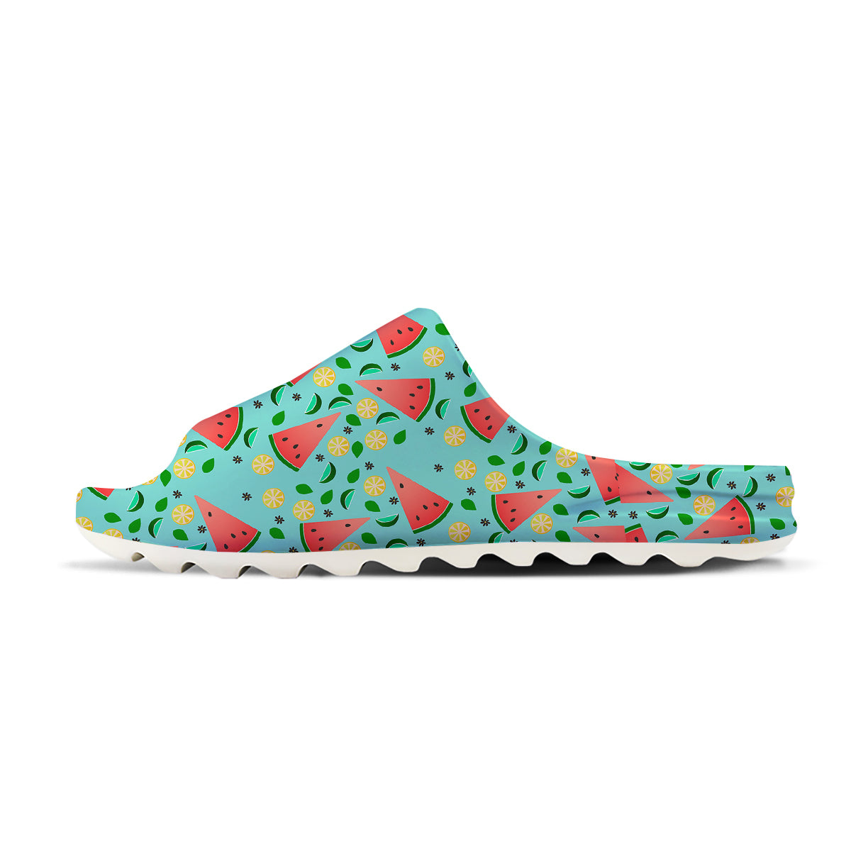 Watermelon Lime Green Print Pattern Sandals-grizzshop