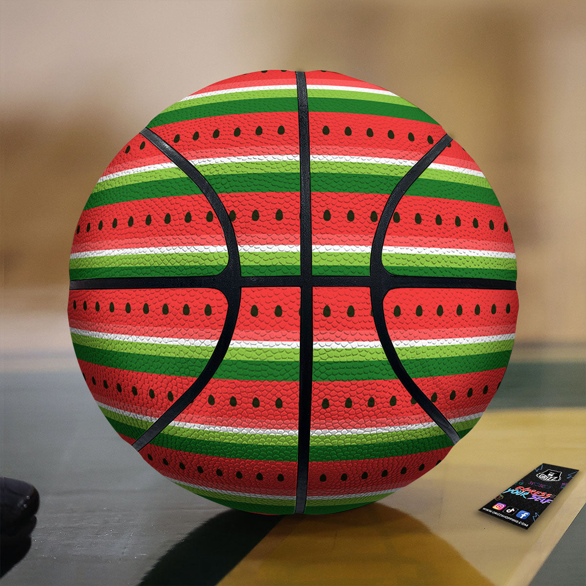 White Cow And Hot Pink Print Basketball
