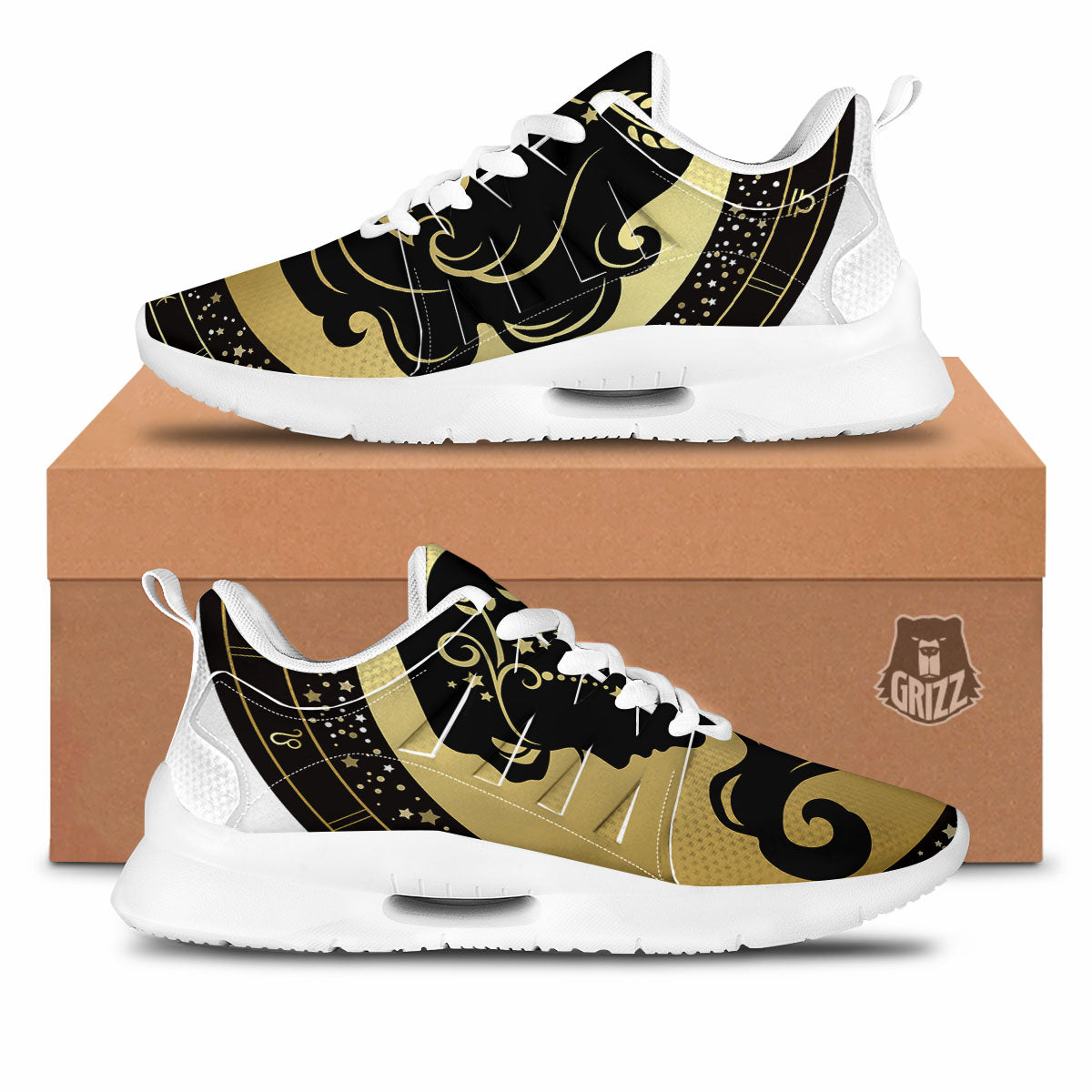 Wave Crab White And Blue Print Pattern Tennis Shoes-grizzshop