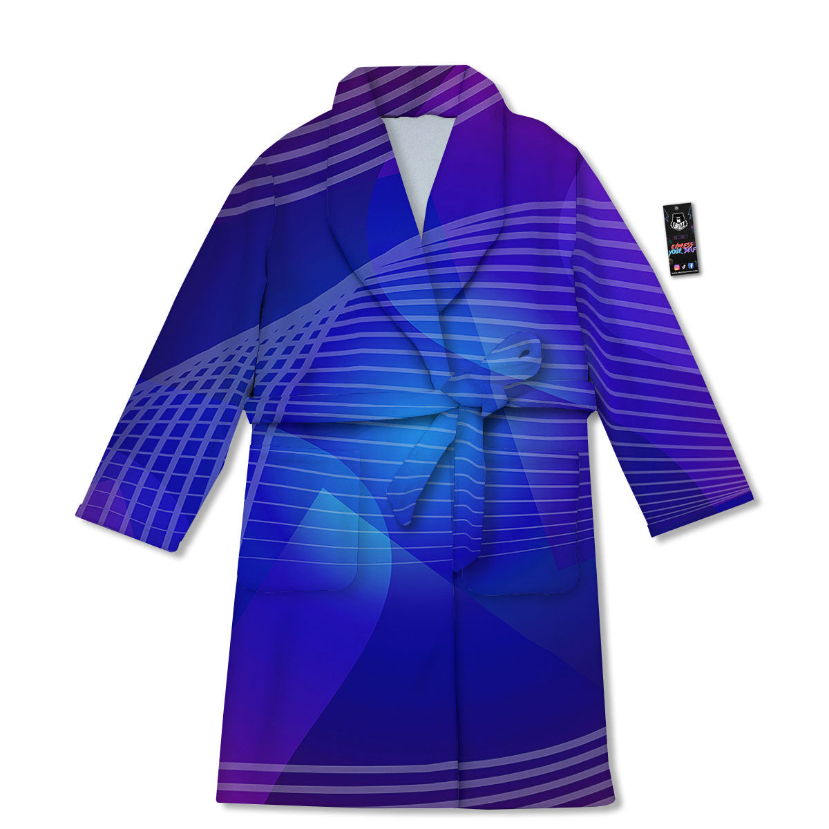 Wave EDM Print Bathrobe-grizzshop