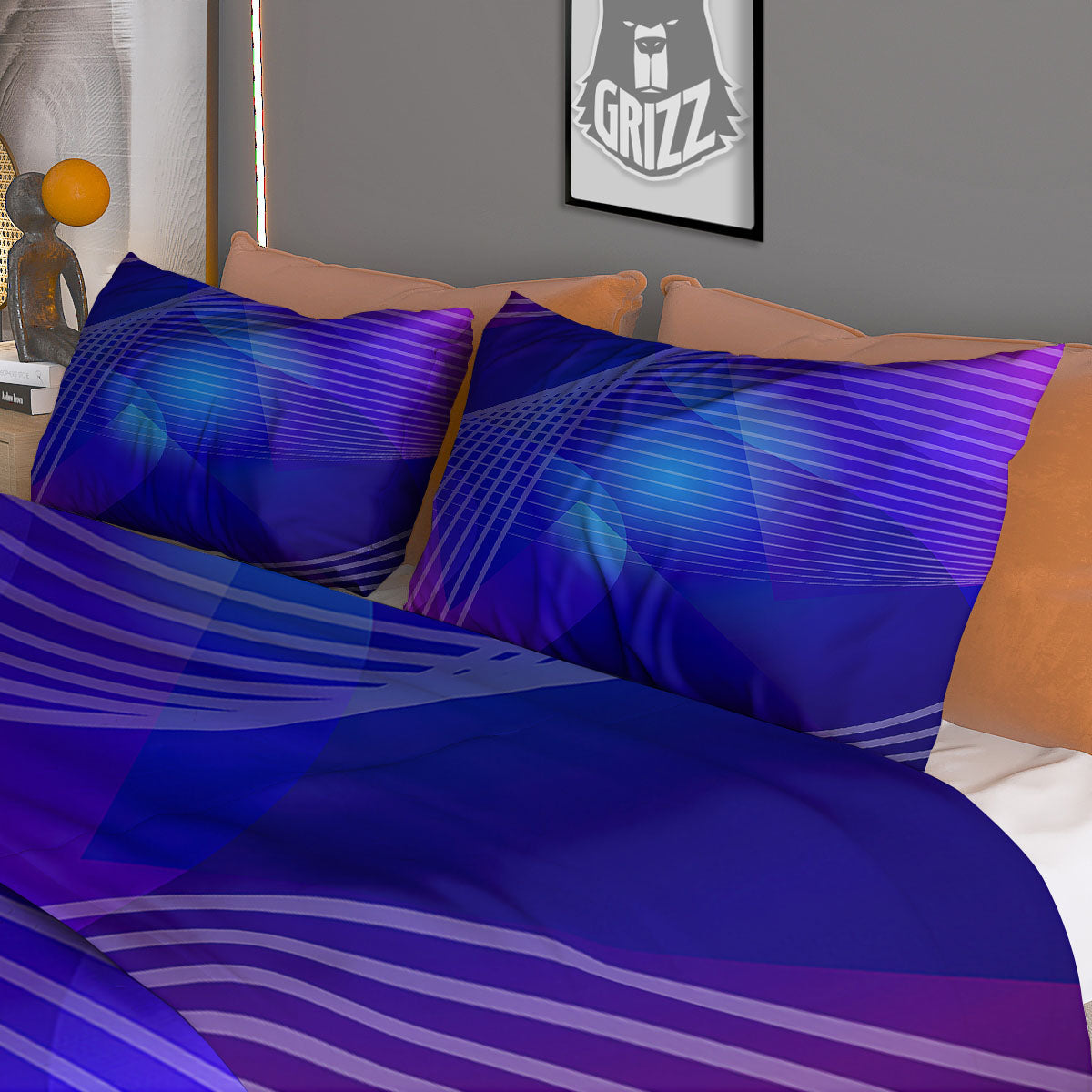 Wave EDM Print Duvet Cover Bedding Set