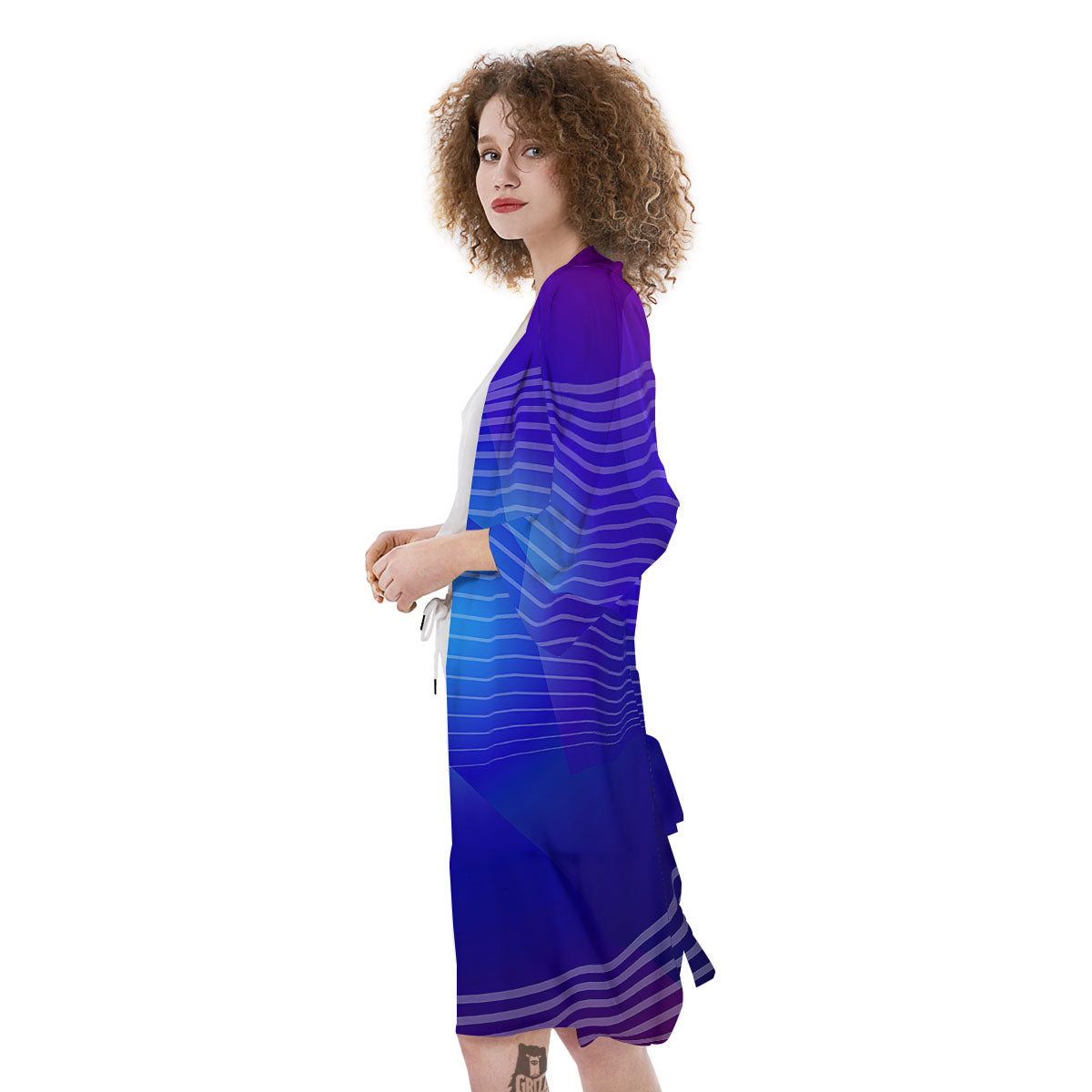 Wave EDM Print Kimono-grizzshop