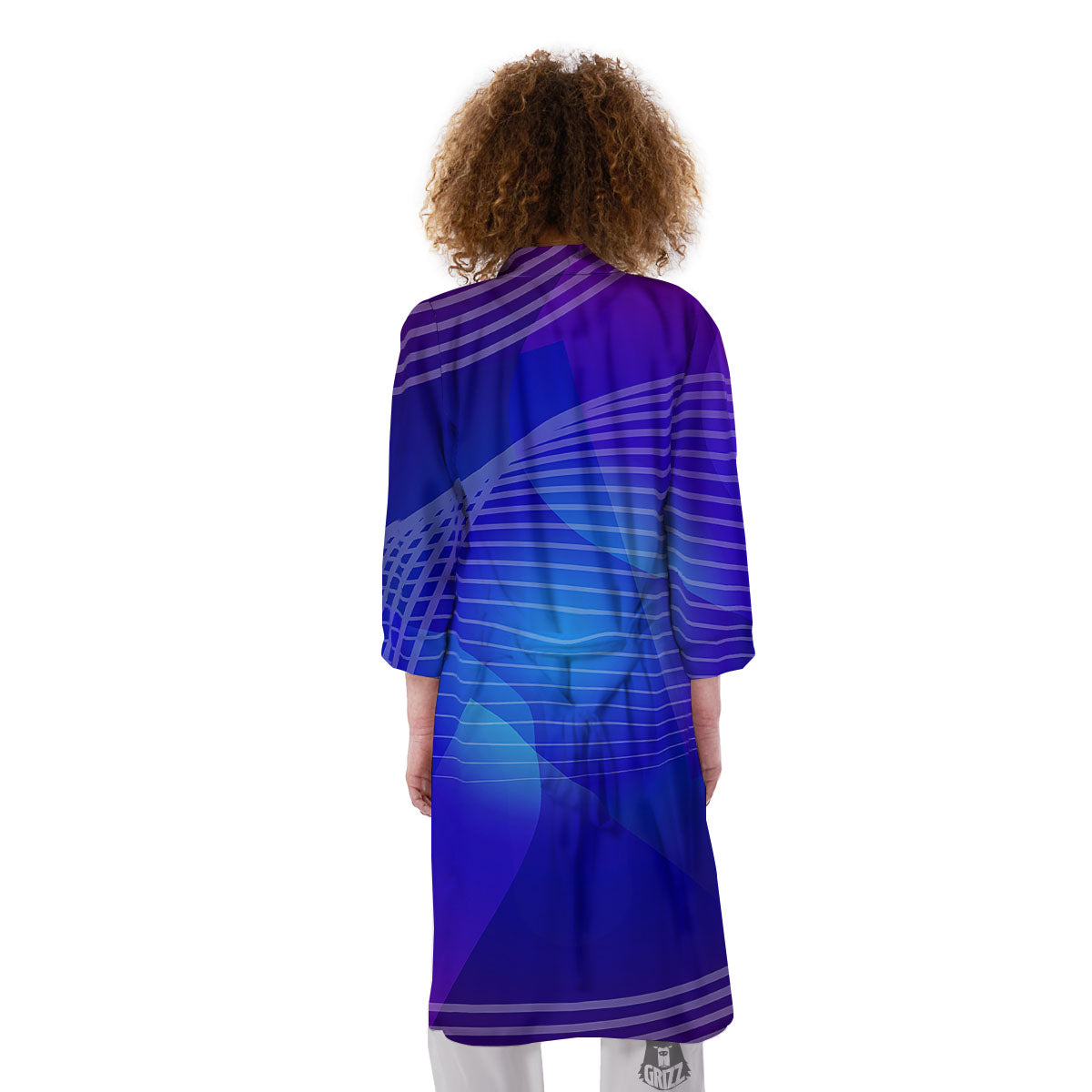 Wave EDM Print Kimono-grizzshop