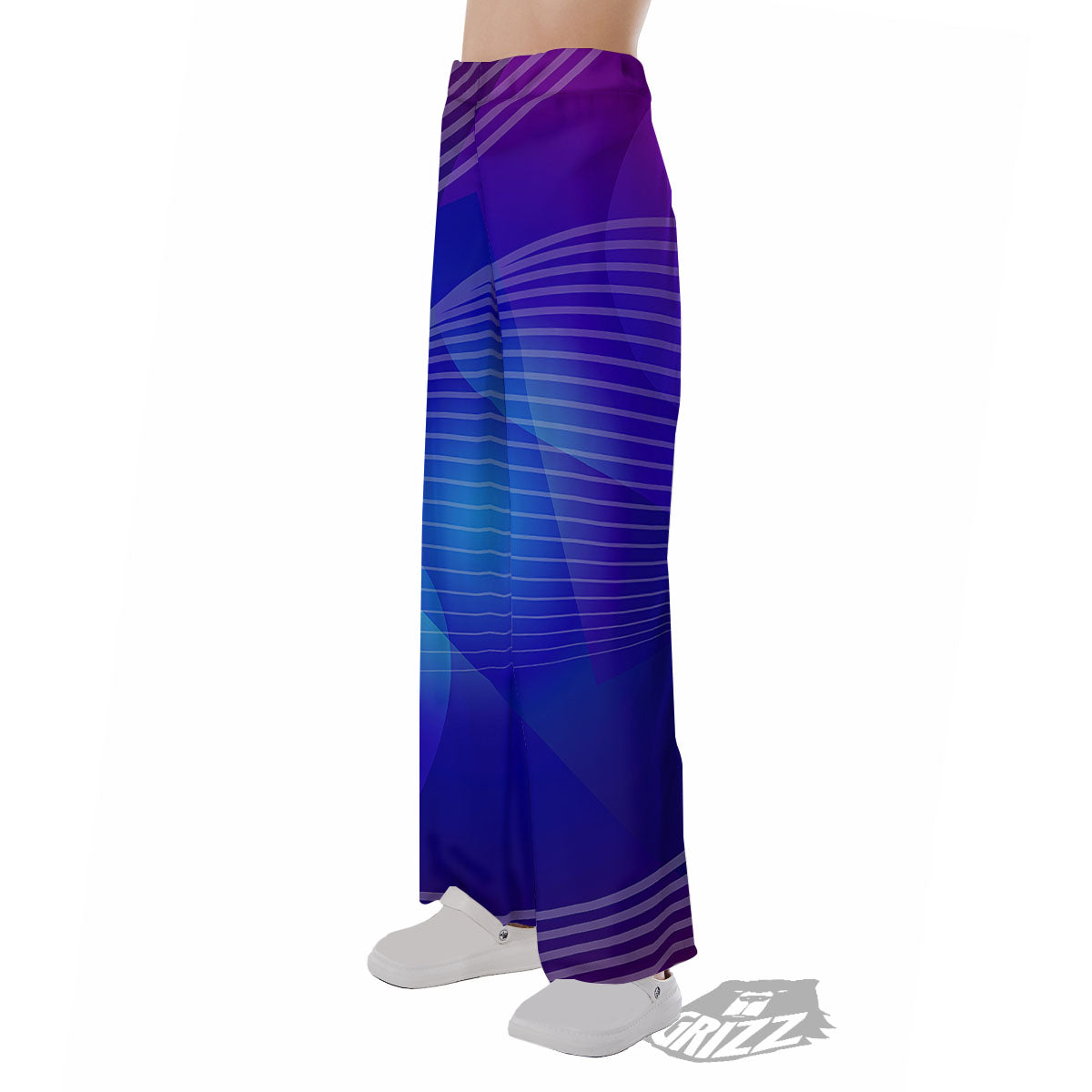 Wave EDM Print Pajama Pants-grizzshop