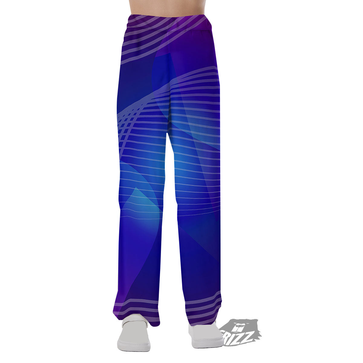 Wave EDM Print Pajama Pants-grizzshop