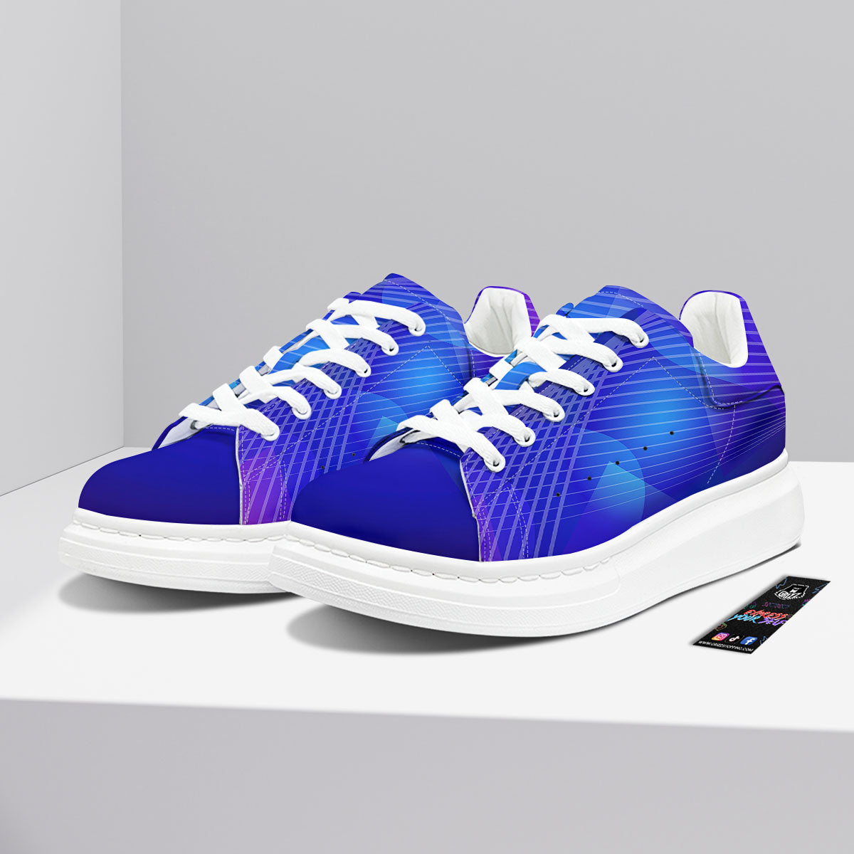 Wave EDM Print Platform Shoes-grizzshop