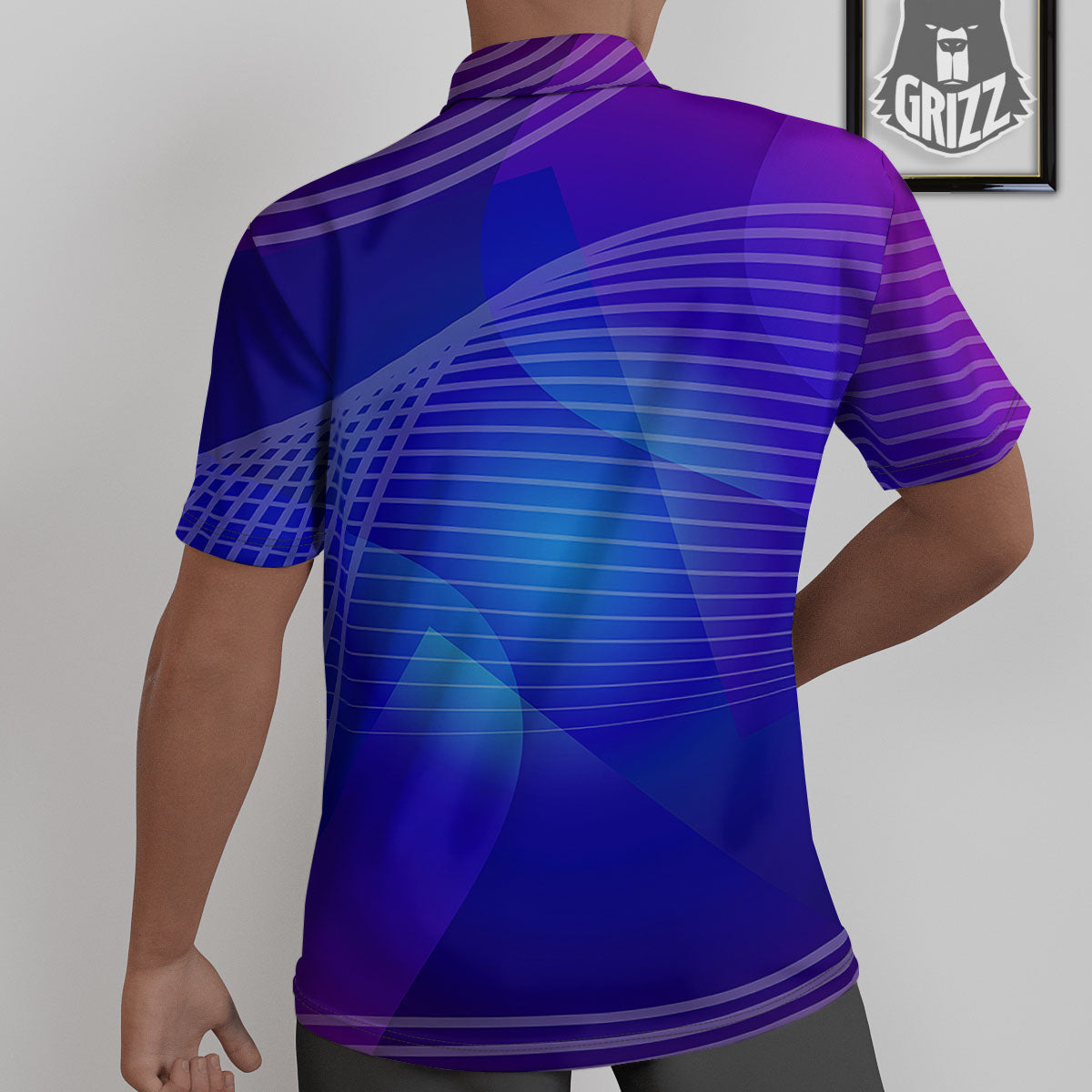 Wave EDM Print Untucked Shirts-grizzshop