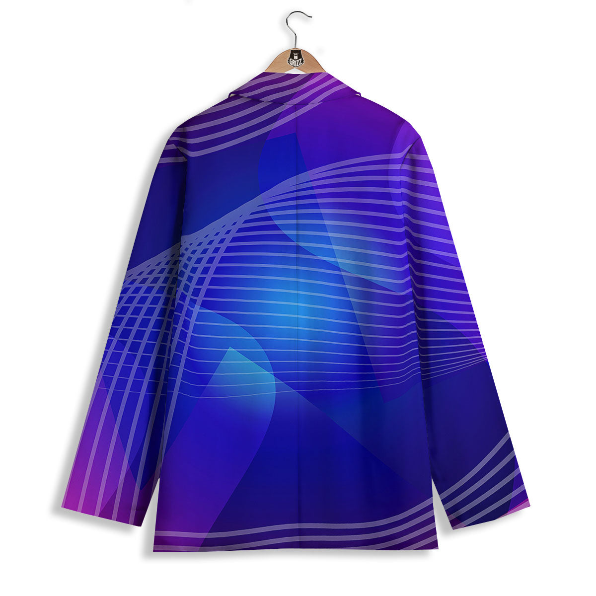 Wave EDM Print Women's Blazer-grizzshop
