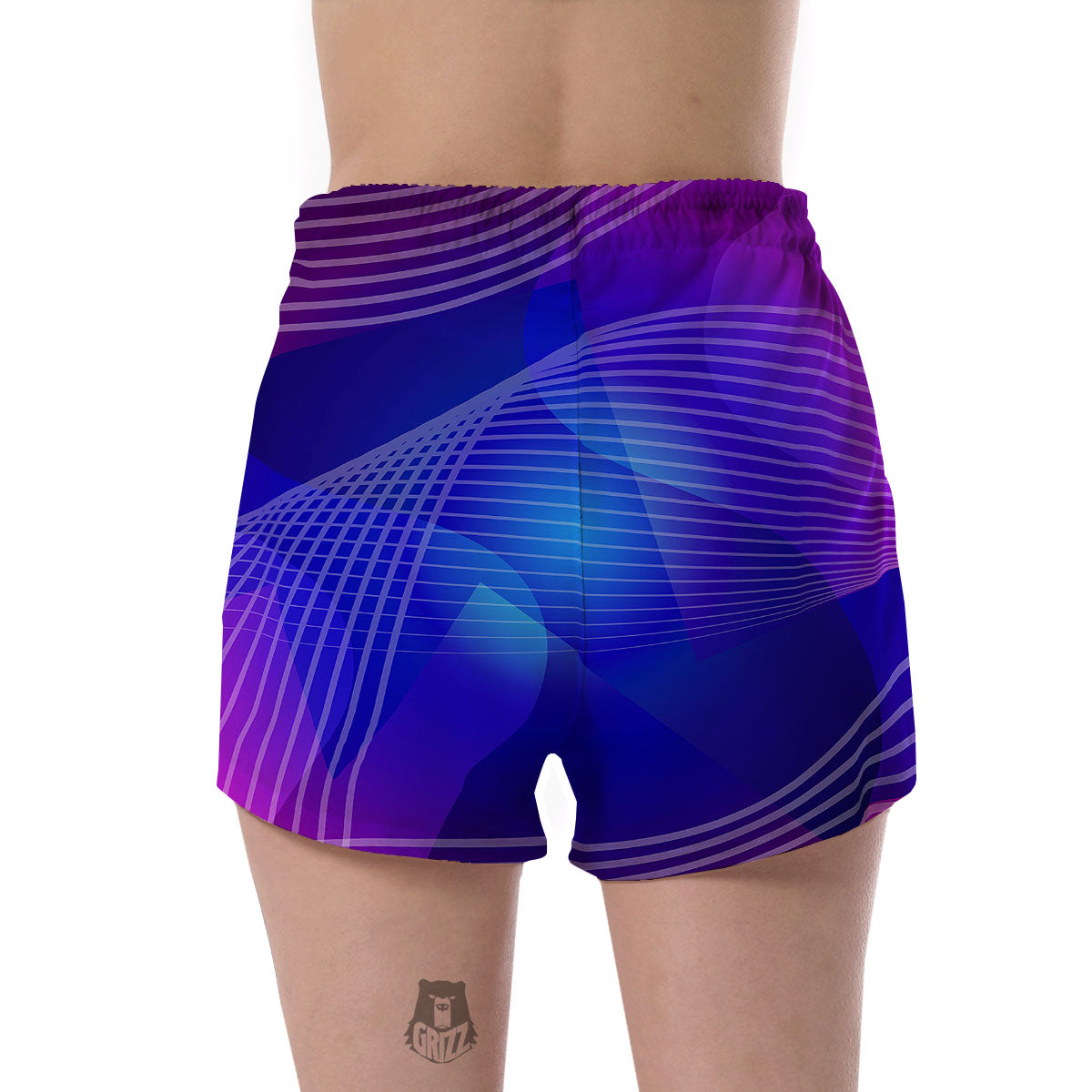 Wave EDM Print Women's Shorts-grizzshop