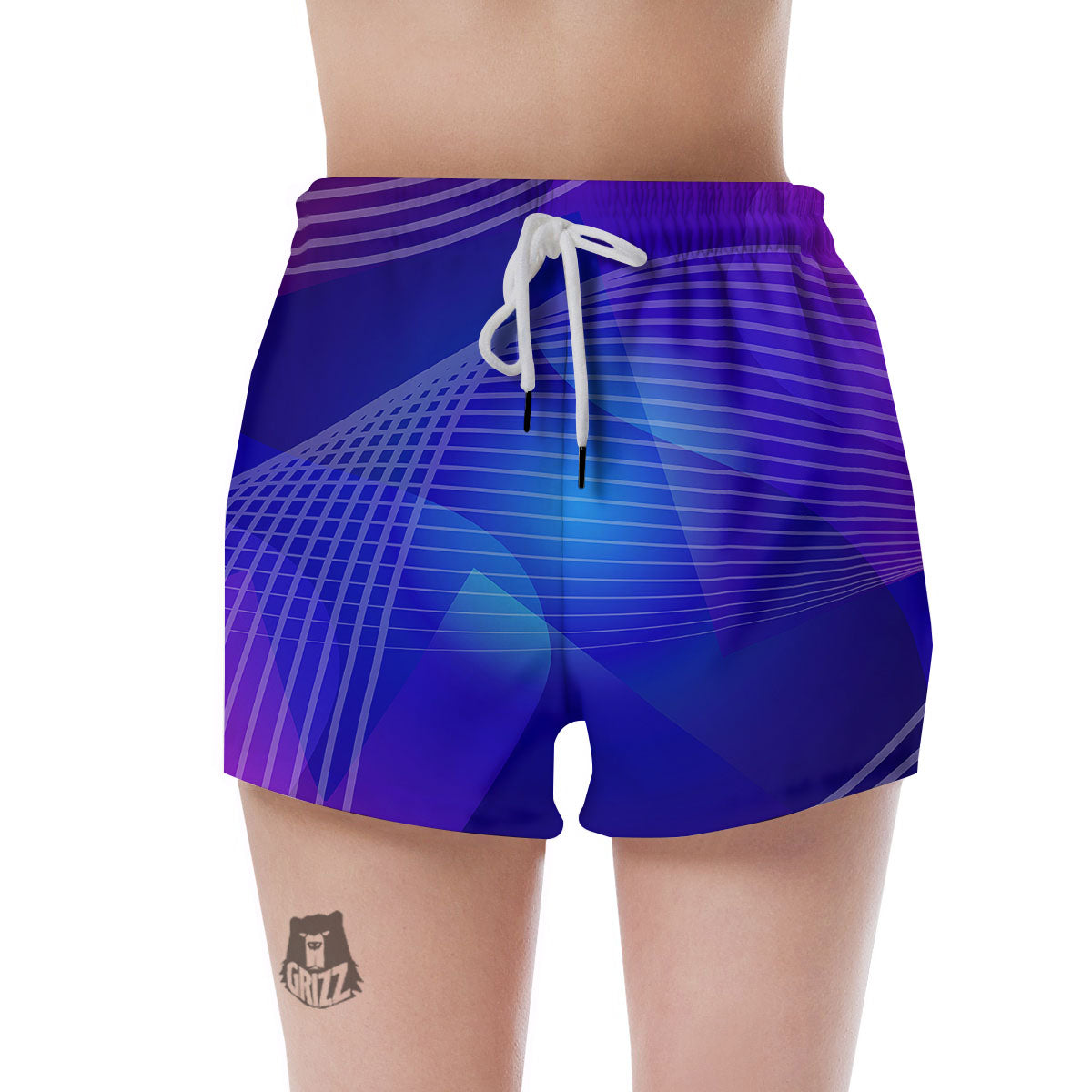 Wave EDM Print Women's Shorts-grizzshop
