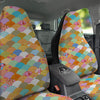 Wave Japanese Flower Colorful Print Pattern Car Seat Covers-grizzshop