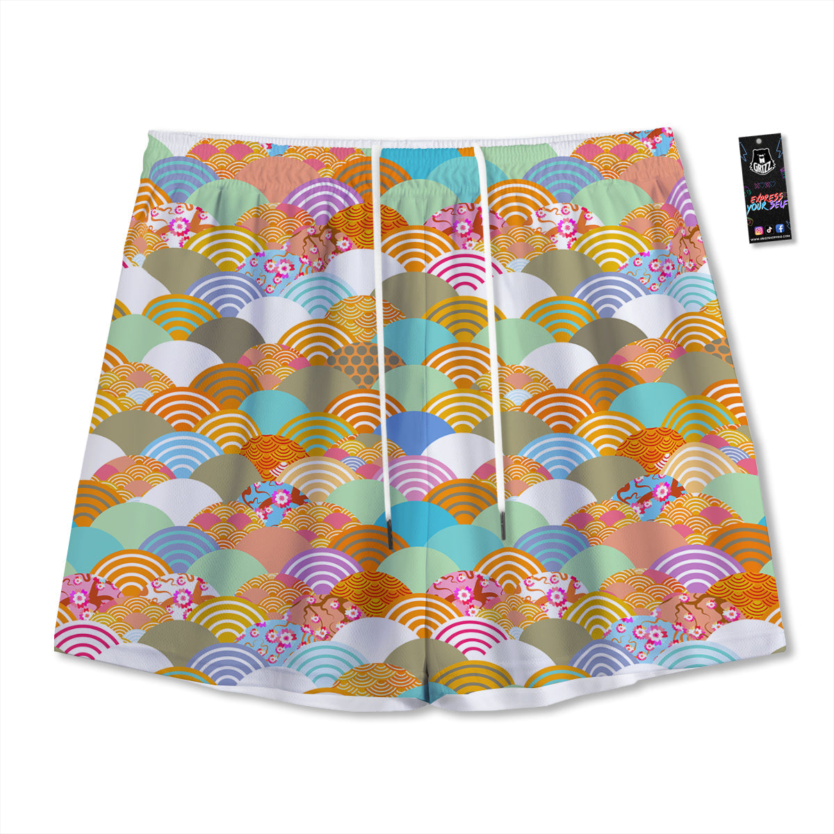 Watermelon Cute Tropical Print Pattern Mesh Shorts