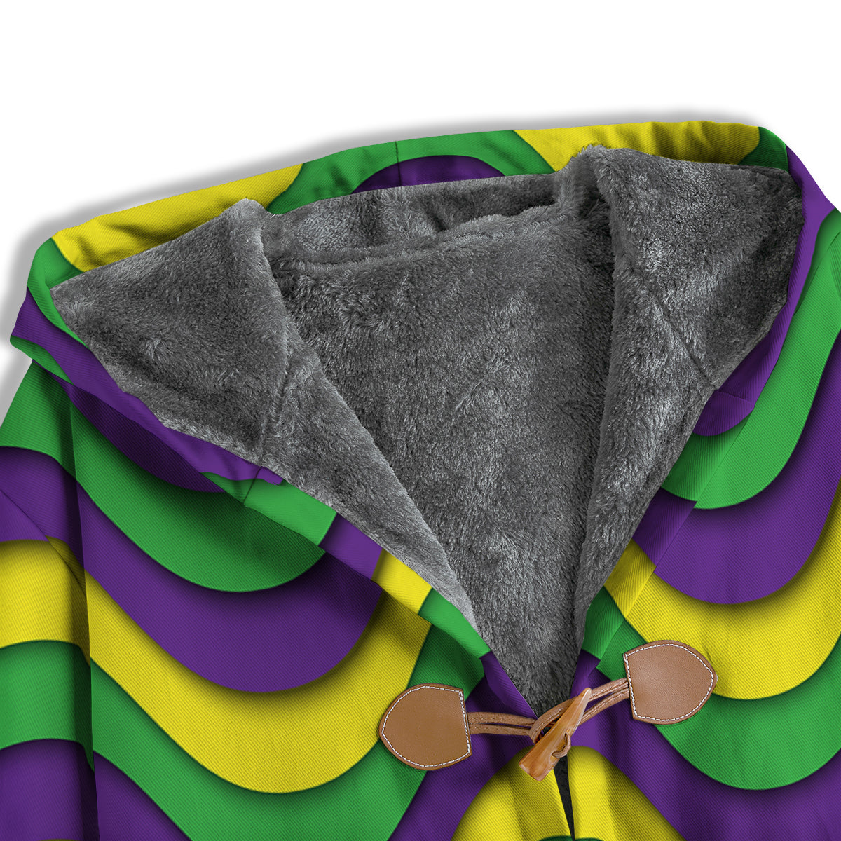 Wave Mardi Gras Print Pattern Men's Windbreaker Jacket-grizzshop
