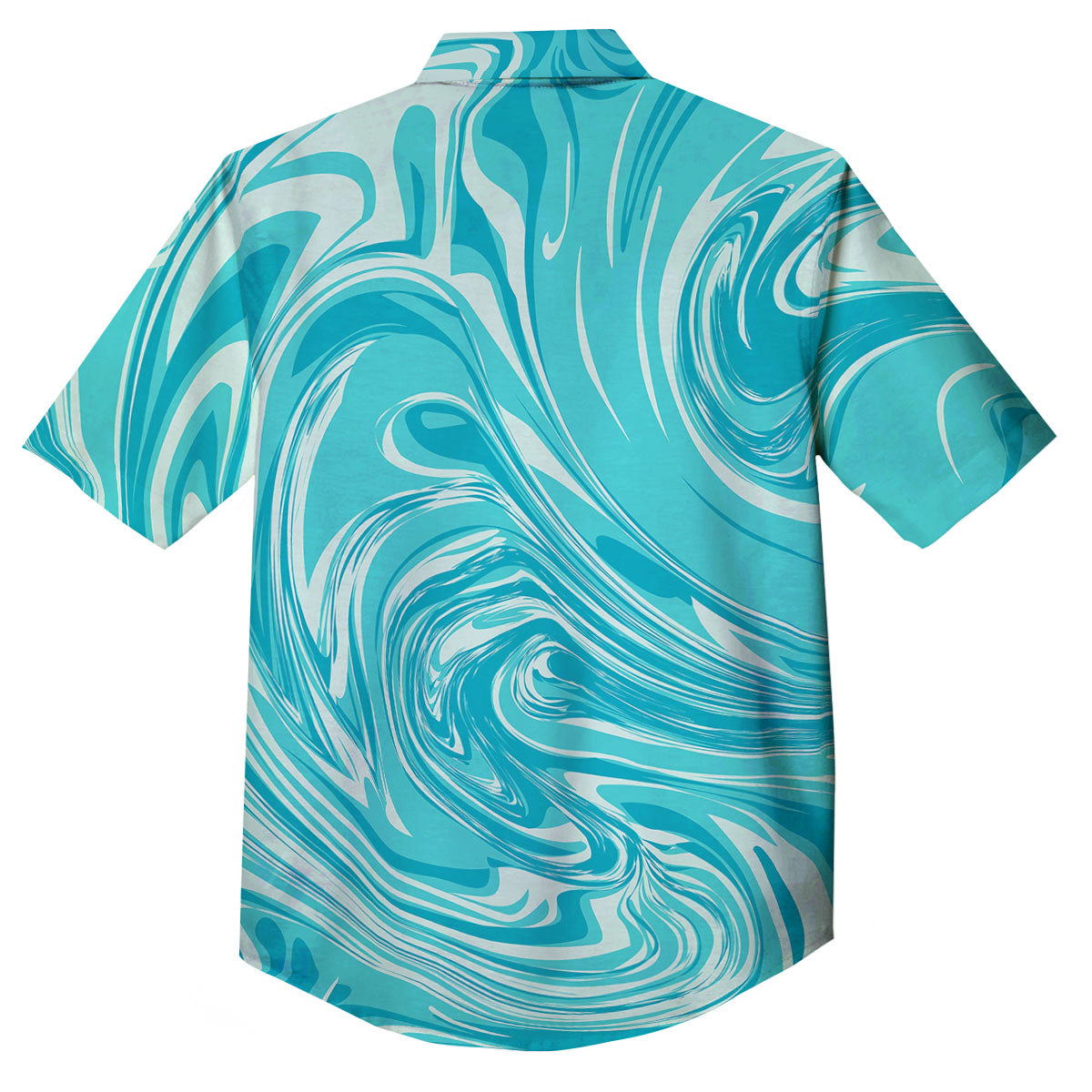 Wave Psychedelic Print Pattern Button Up Shirt-grizzshop
