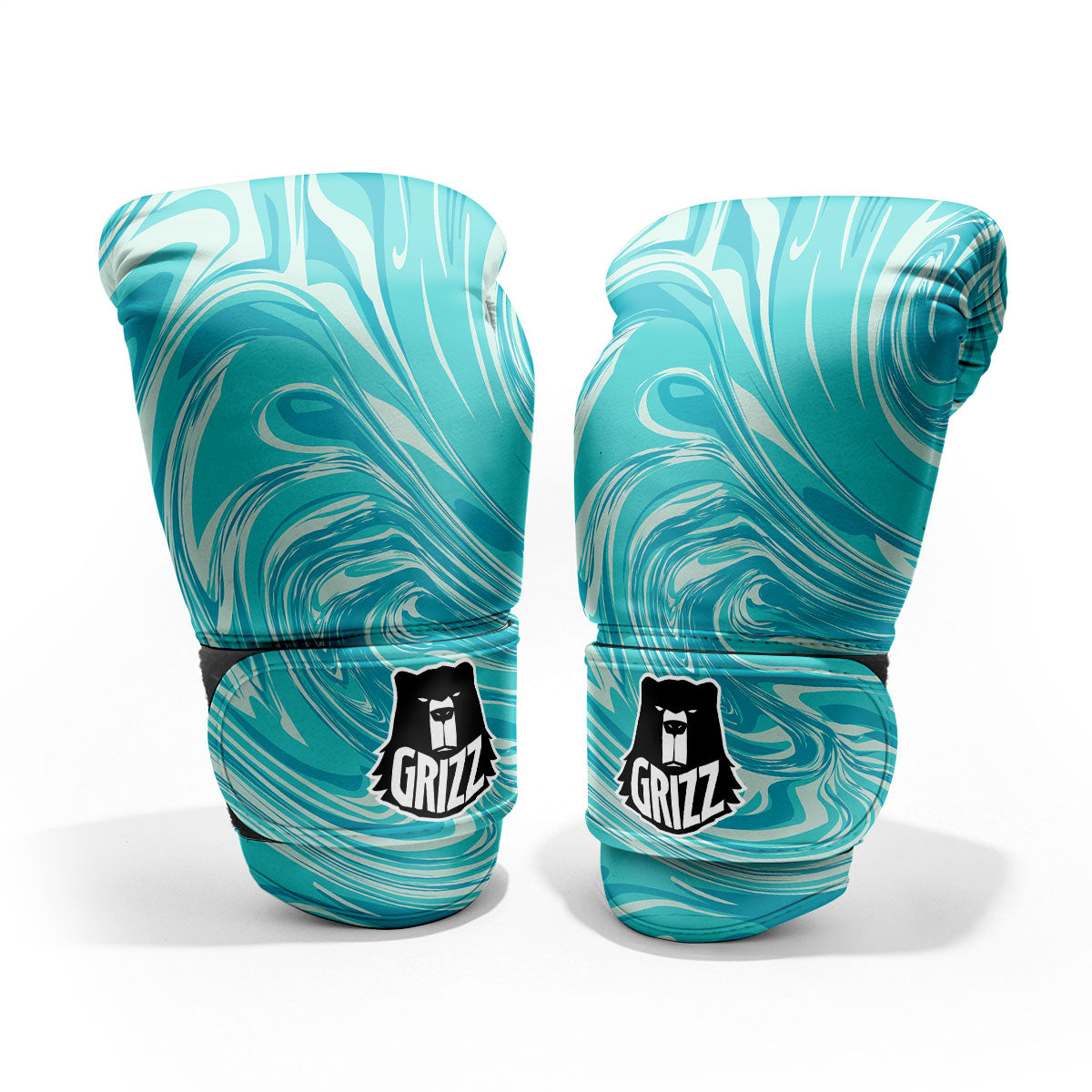 Wave Psychedelic Print Pattern Pro Boxing Glove