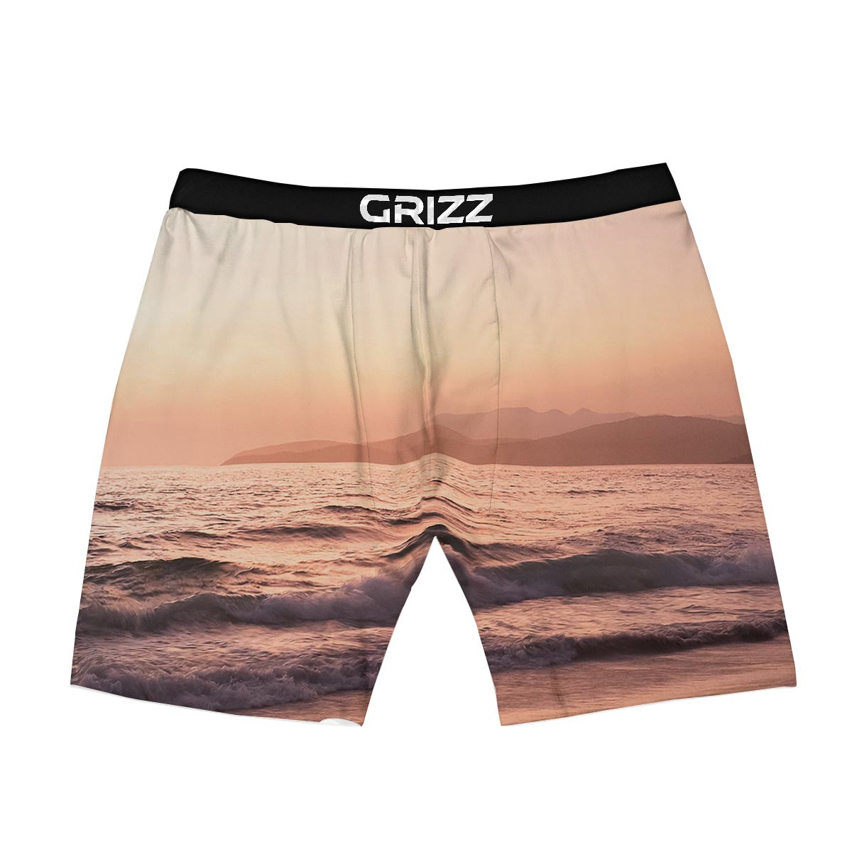 Wave Sunrise Print Boxer Briefs-grizzshop