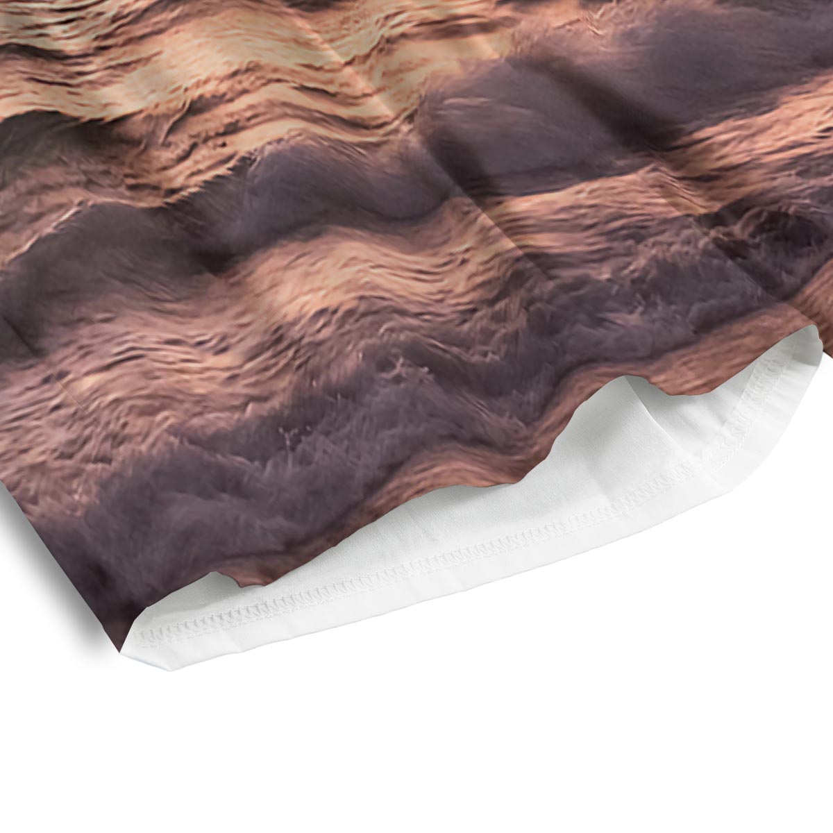 Wave Sunrise Print Men's Athletic Shorts