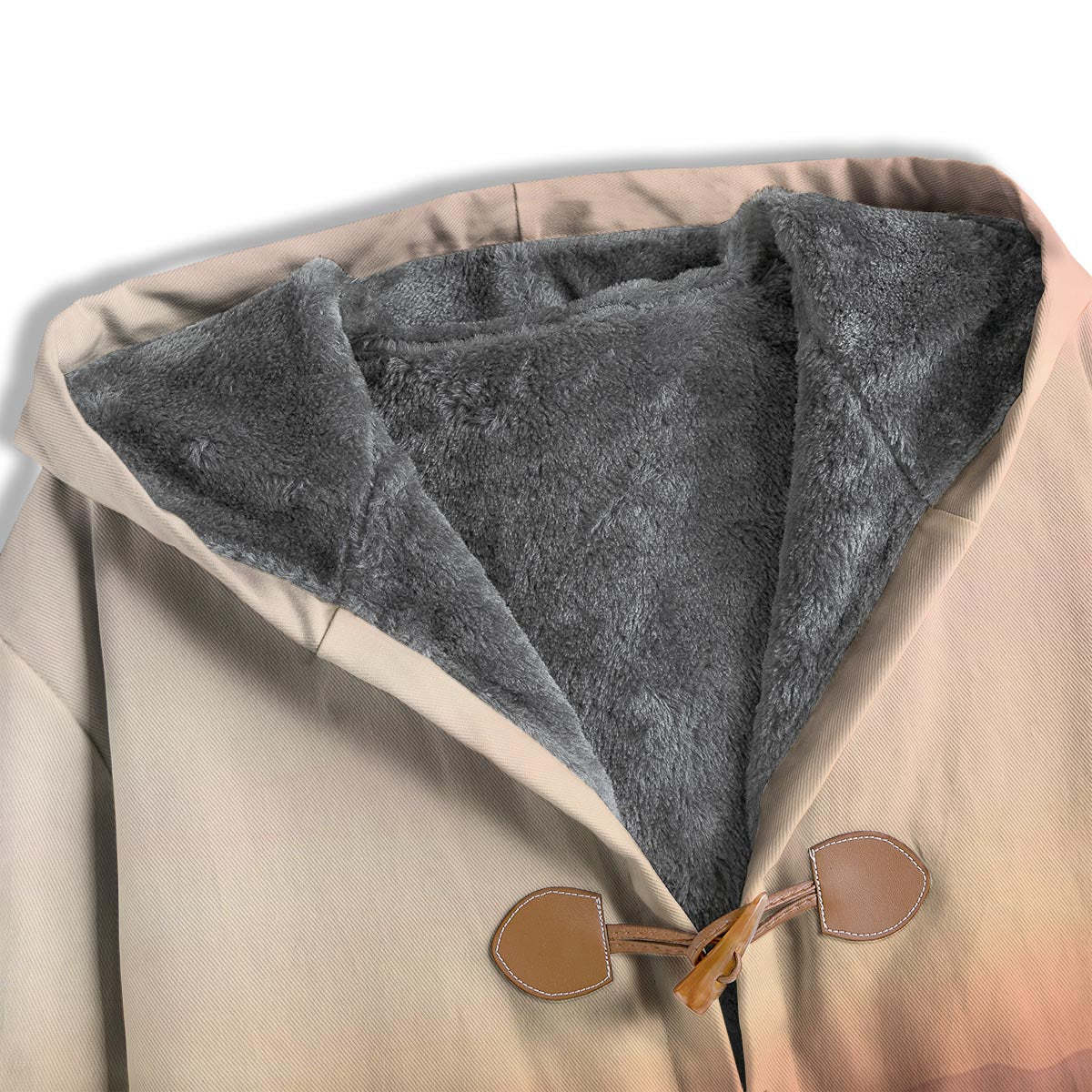 Wave Sunrise Print Men's Windbreaker Jacket-grizzshop