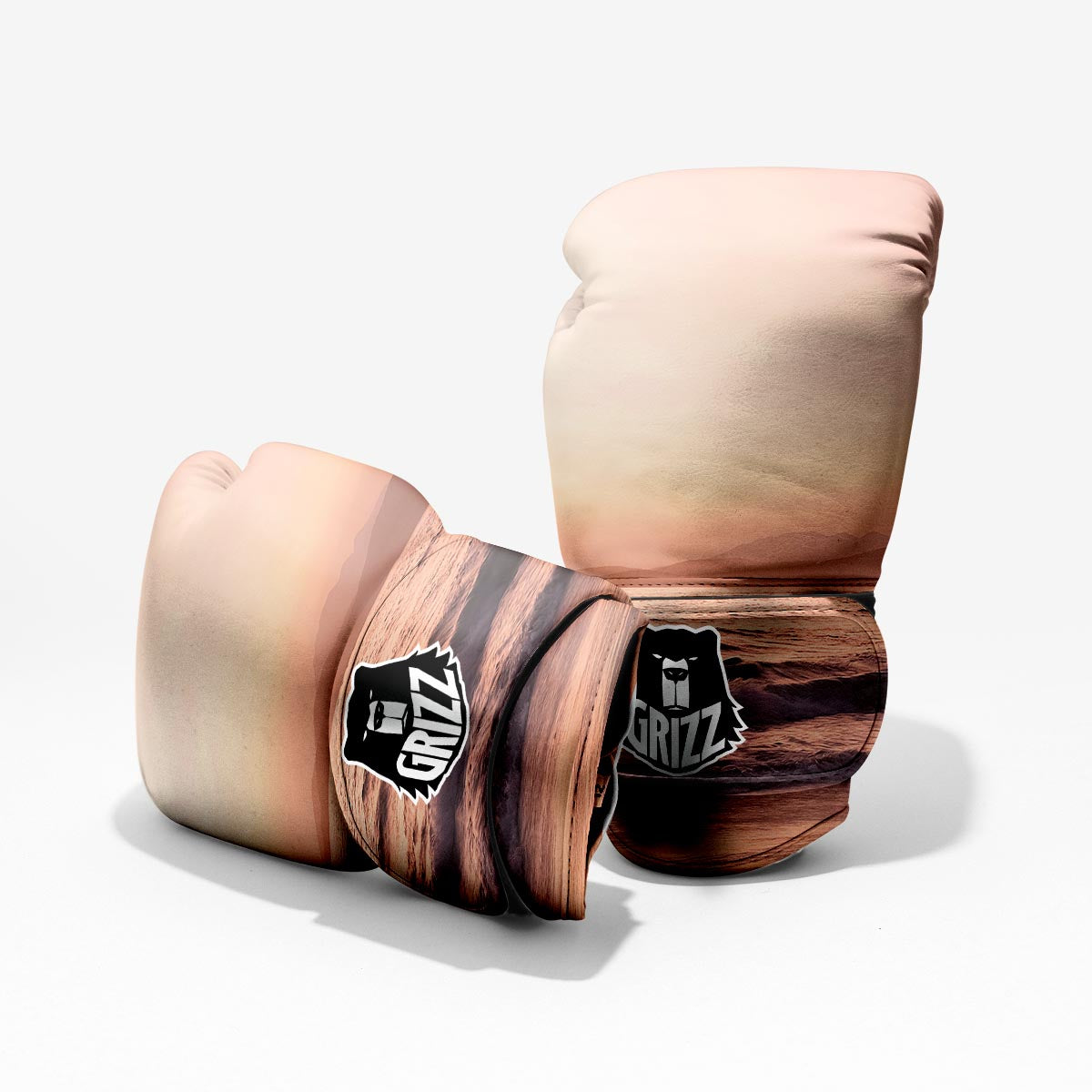 Wave Sunrise Print Pro Boxing Glove
