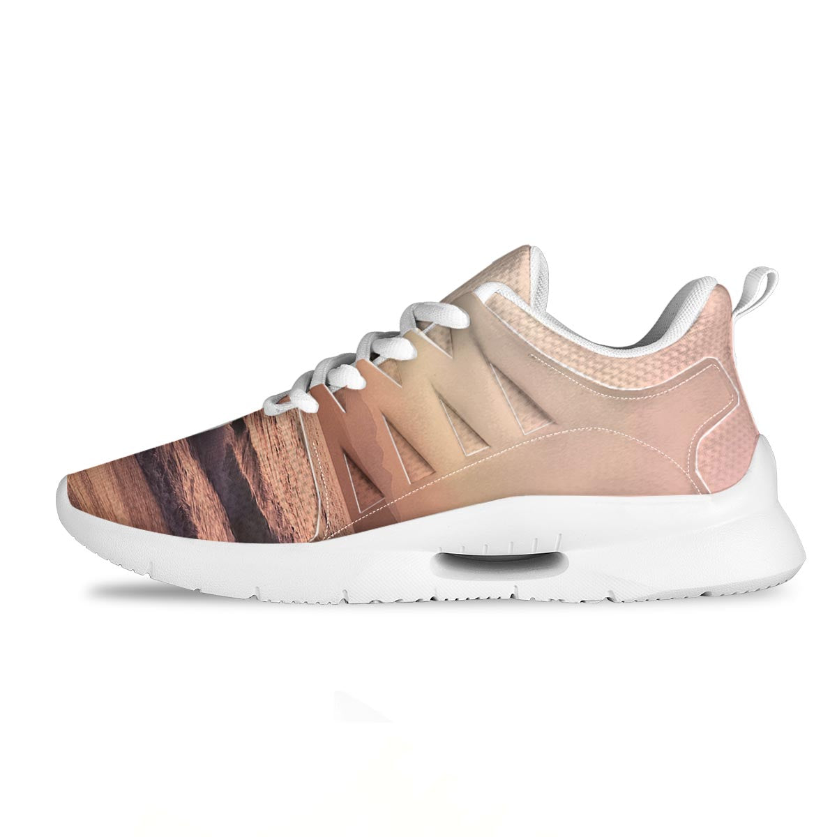 Wave Sunrise Print Tennis Shoes-grizzshop