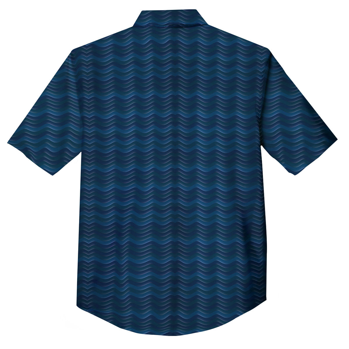 Wave Surfing Deep Sea Print Pattern Button Up Shirt-grizzshop