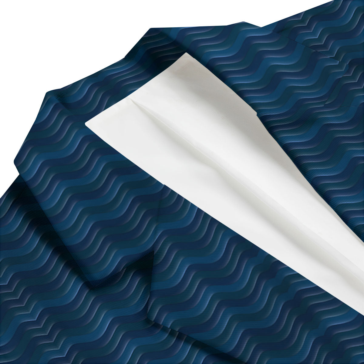 Wave Surfing Deep Sea Print Pattern Men's Blazer-grizzshop