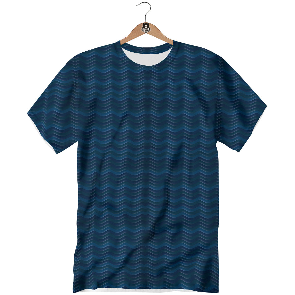 Wave Surfing Deep Sea Print Pattern T-Shirt-grizzshop