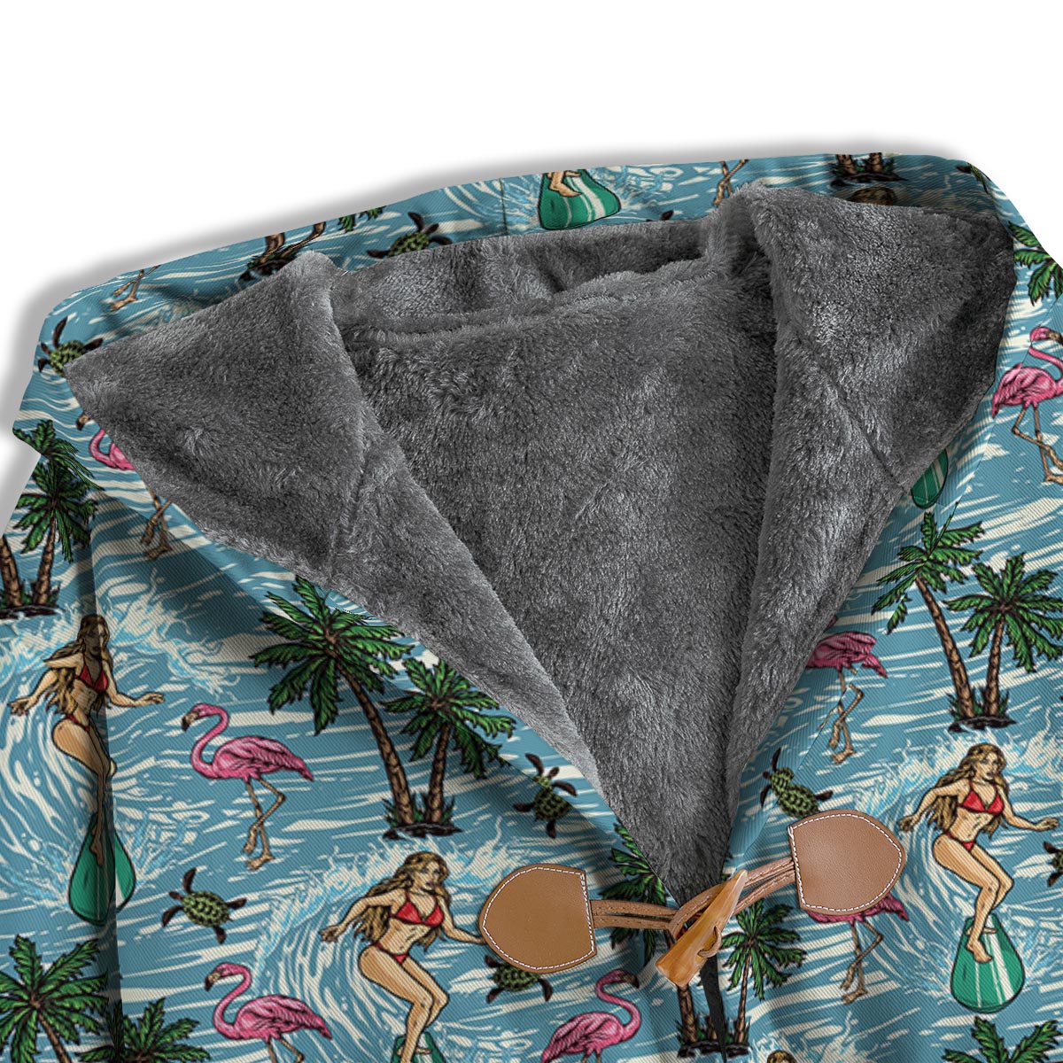 Wave Surfing Print Pattern Men's Windbreaker Jacket-grizzshop