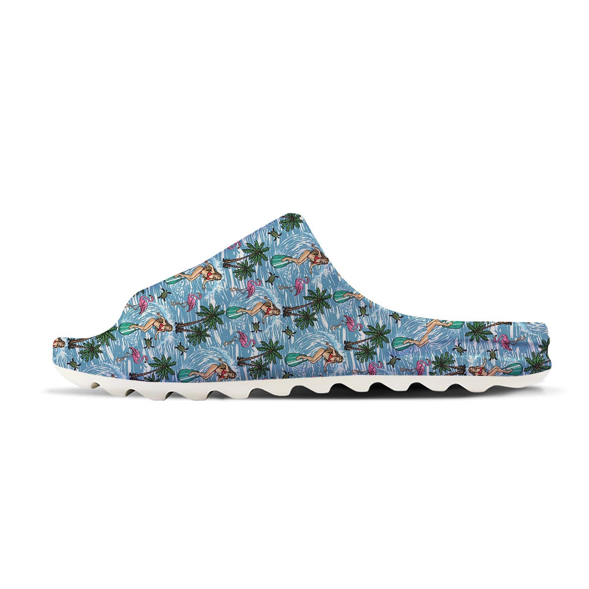 Wave Surfing Print Pattern Sandals-grizzshop