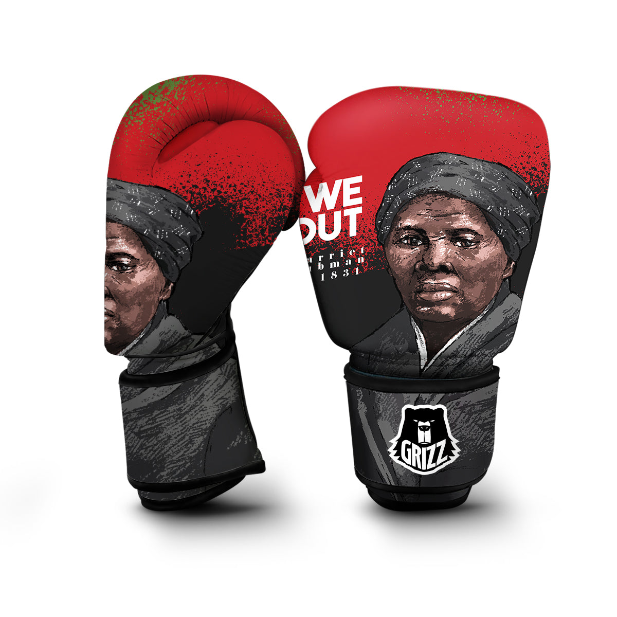 We Out Harriet Tubman Boxing Gloves-grizzshop