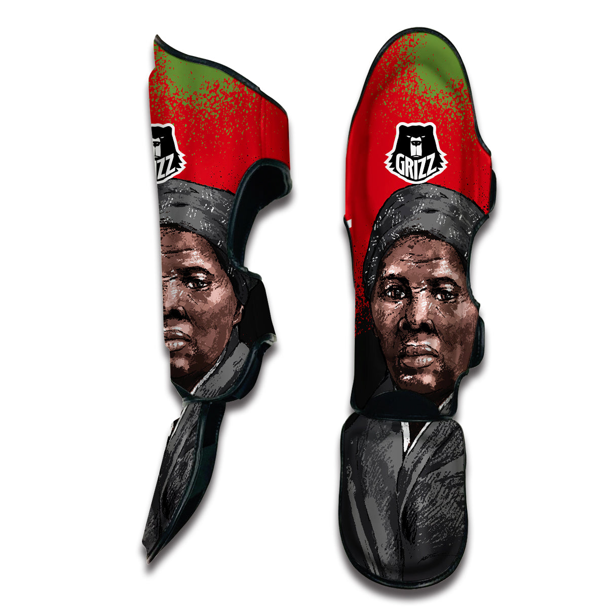 We Out Harriet Tubman Muay Thai Shin Guards-grizzshop