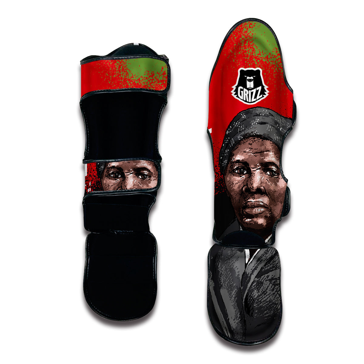 We Out Harriet Tubman Muay Thai Shin Guards-grizzshop