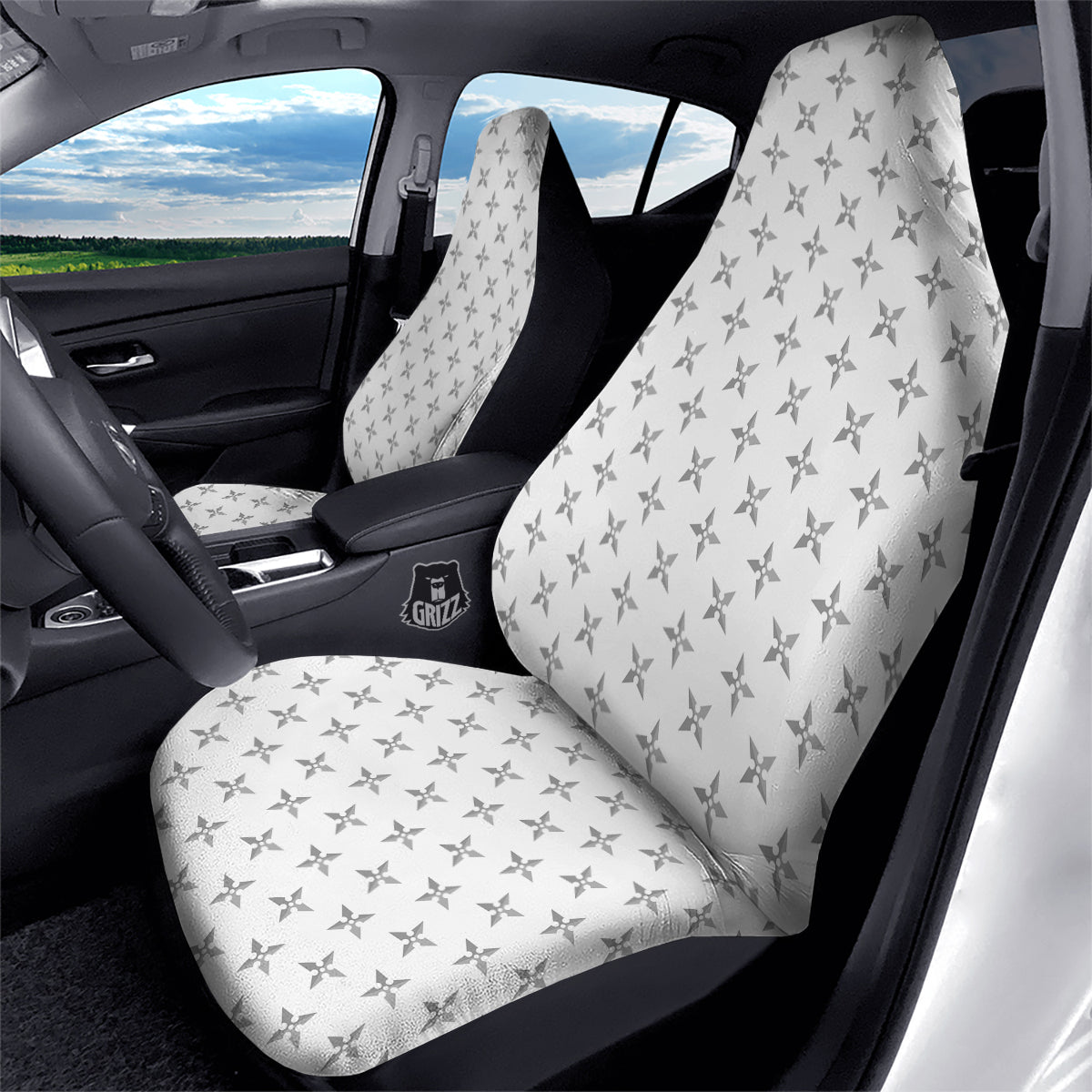 Weapon Ninja Print Pattern Car Seat Covers-grizzshop