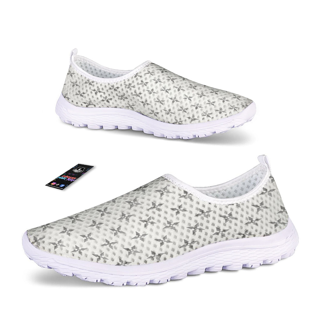 Weapon Ninja Print Pattern Nurse Shoes-grizzshop