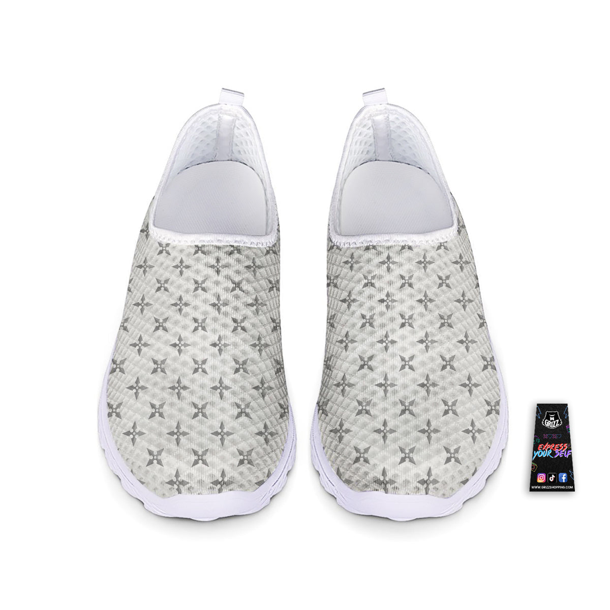 Weapon Ninja Print Pattern Nurse Shoes-grizzshop