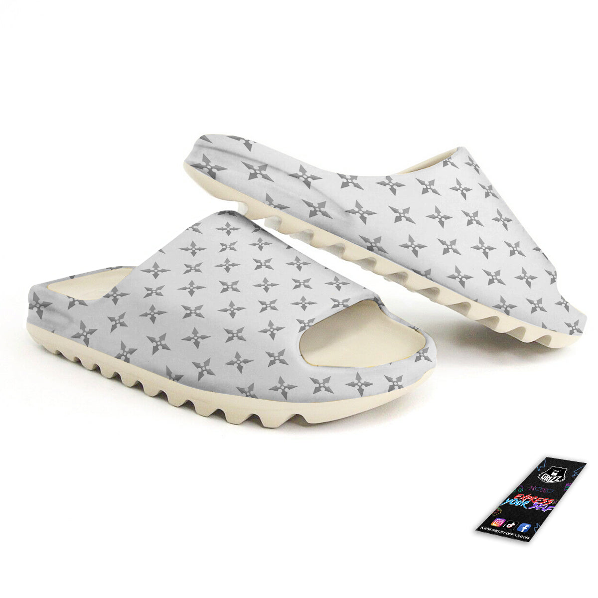 Weapon Ninja Print Pattern Sandals-grizzshop