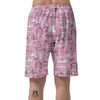 Wedding Pink Pattern Print Men's Shorts-grizzshop