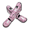 Wedding Pink Pattern Print Muay Thai Shin Guards-grizzshop