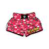 Wedding Pink Print Pattern Muay Thai Boxing Shorts-grizzshop