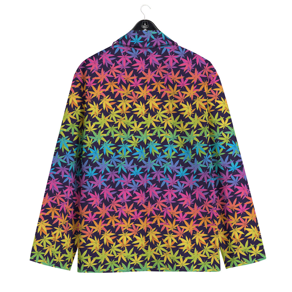Weed Leaf Colorful Print Pattern Men's Sport Coat-grizzshop