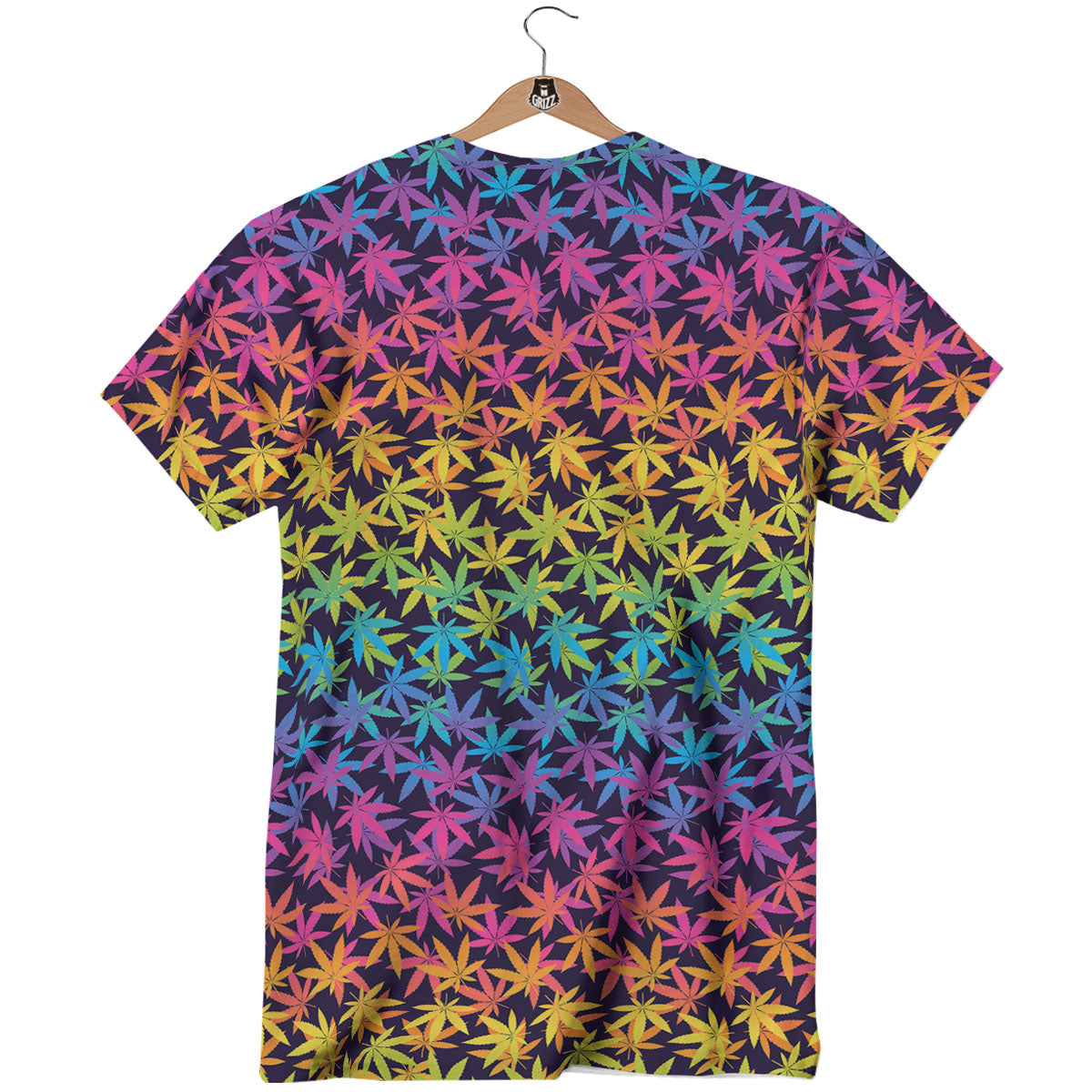 Weed Leaf Colorful Print Pattern T-Shirt-grizzshop