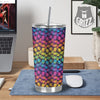 Weed Leaf Colorful Print Pattern Tumbler-grizzshop